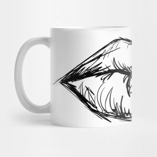 Sketch lips Mug